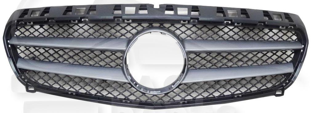 GRILLE DE CALANDRE A/MOULURE GRISE ARGENT Pour MERCEDES CLASSE A - W176 - ME032 06/12→05/15