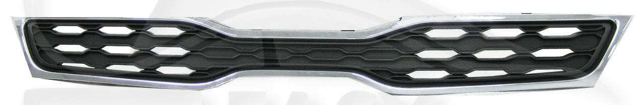 GRILLE DE CALANDRE CHROMEE - NOIRE Pour KIA RIO - KI073 07/11→09/15