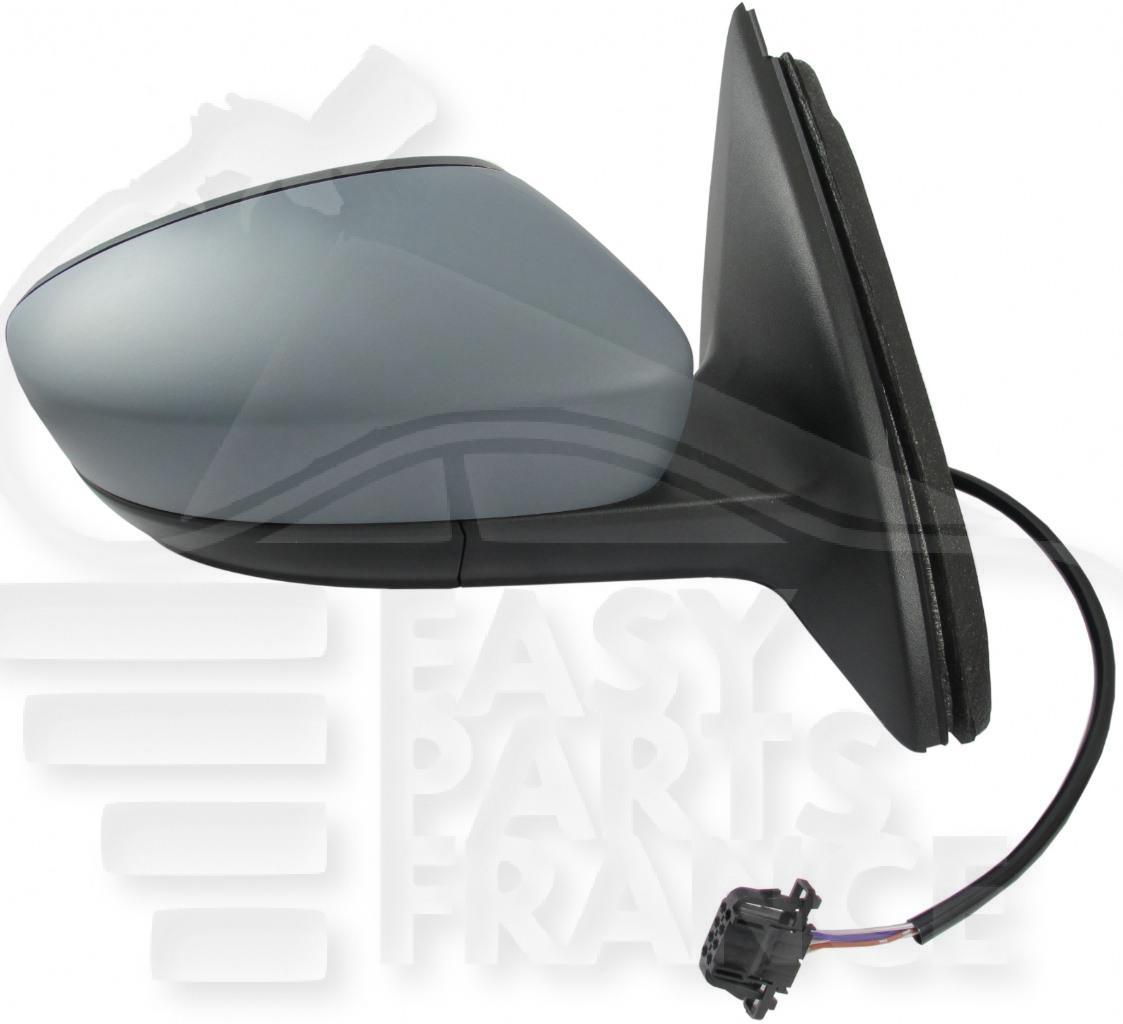RETRO D ELECT CHAUF A PEINDRE 5 PINS →08/15 Pour SKODA RAPID - SK080 09/12→08/16