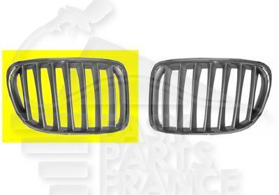 GRILLE DE CALANDRE D NOIRE - CHROMEE Pour BMW X1 E84 - M TECH - BM141 07/09→06/12
