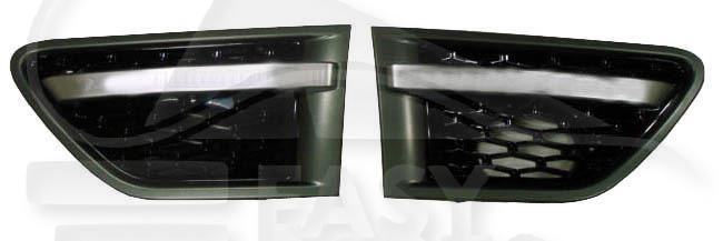 GRILLE AILE AVG NOIRE M/AUTOBIOGRAPHY Pour LAND ROVER RANGE ROVER (L322) - LD053 01/10→11/12