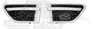 GRILLE AILE AVD ARGENT/NOIRE M/AUTOBIOGRAPHY SPORT Pour LAND ROVER RANGE ROVER (L322) - LD053 01/10→11/12