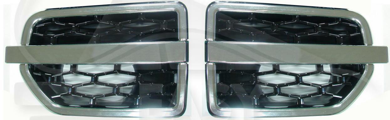 GRILLE AILE AVG NOIRE Pour LAND ROVER DISCOVERY (LR4) - LD012 01/10→12/13