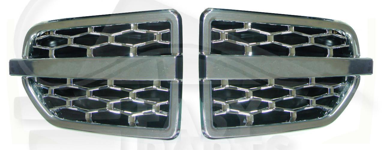 GRILLE AILE AVG CHROMEE Pour LAND ROVER DISCOVERY (LR4) - LD012 01/10→12/13
