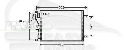 CONDENSEUR 1.5 DCI Pour NISSAN NOTE - NS130 09/05→12/08
