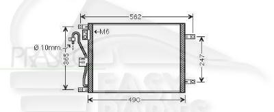 CONDENSEUR 1.5 DCI Pour NISSAN NOTE - NS130 09/05→03/09