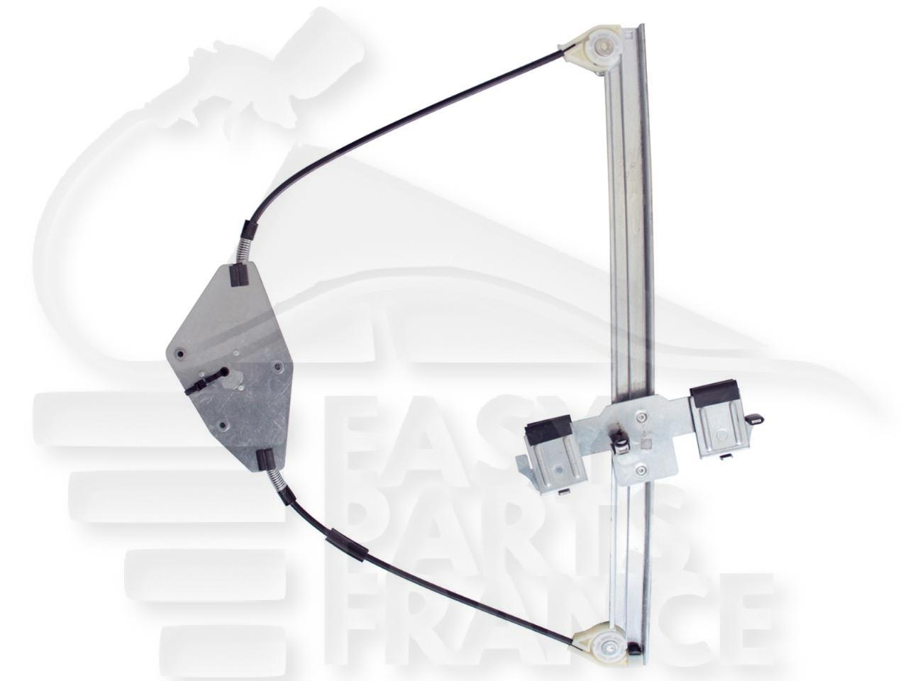 MECANISME DE LEVE VITRE ELECT AVD 4 PTES Pour MAZDA 2 - MZ040 04/03→12/07