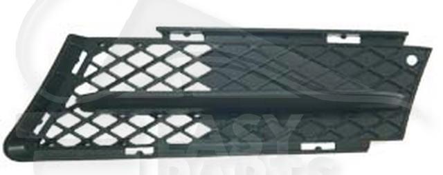 GRILLE DE PC AVG A/MOULURE NOIRE Pour BMW S3 E90 - E91 - BM050 03/05→10/08