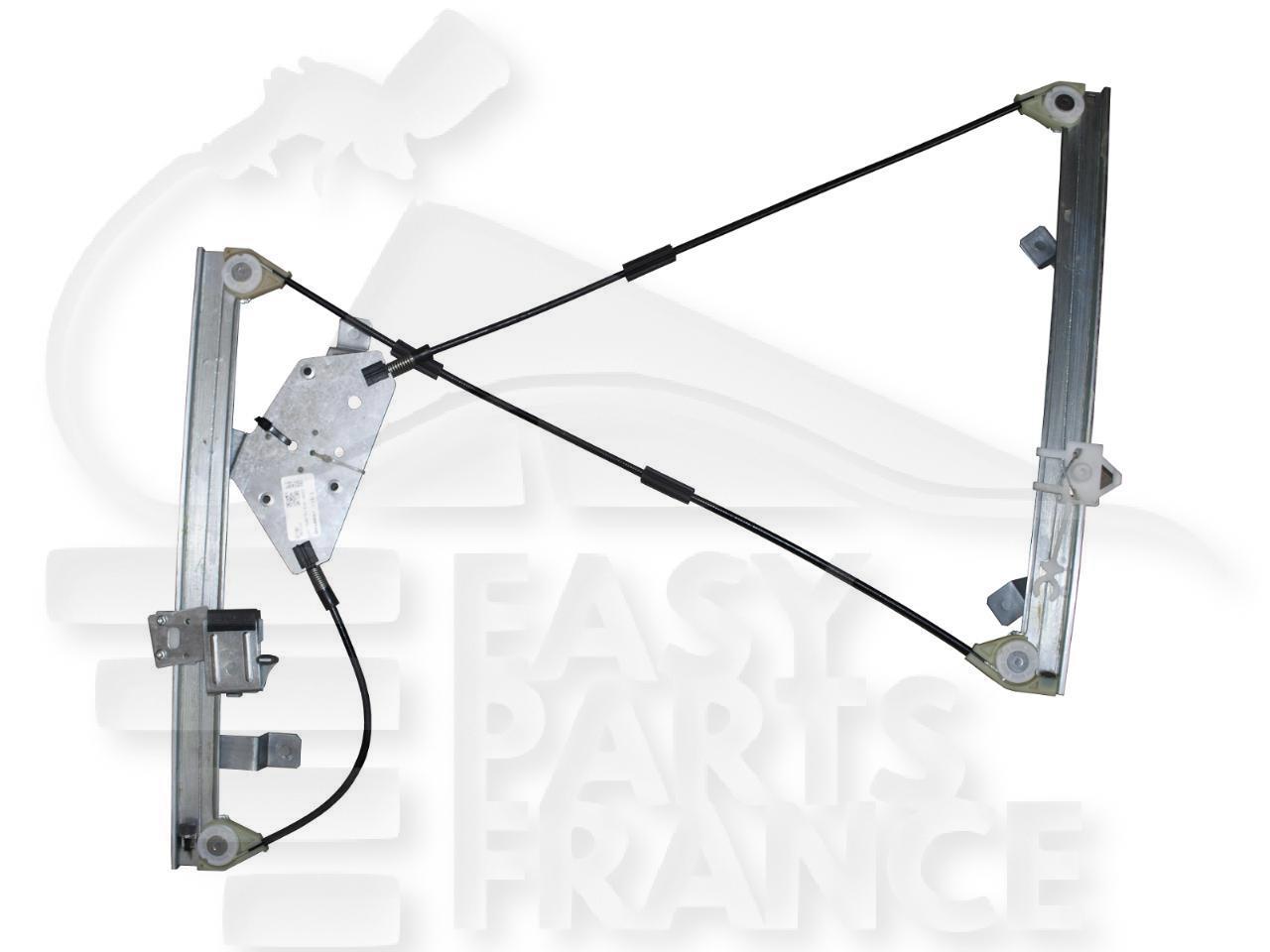 MECANISME DE LEVE VITRE ELECT AVG Pour OPEL ASTRA J GTC - 3 PTES - OP040 09/12→