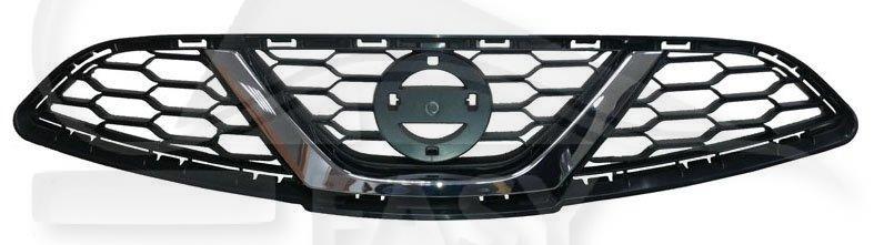 GRILLE DE CALANDRE NOIRE A/MOULURE CHROMEE Pour NISSAN MICRA K13 - NS098 09/13→02/17