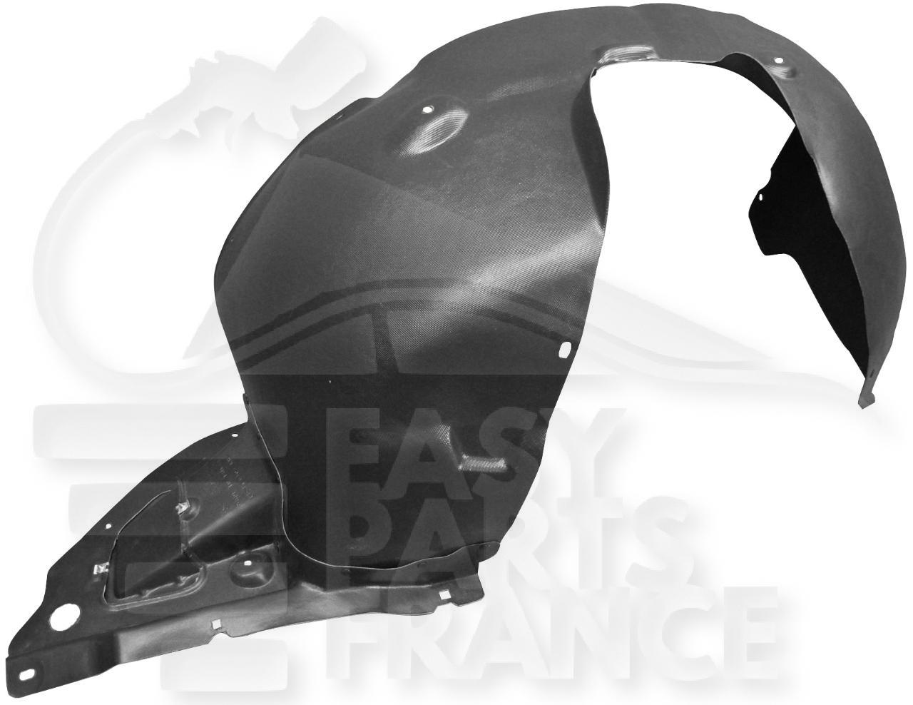 PARE BOUE AILE AVD Pour PEUGEOT 208 - PG230 04/12→03/15