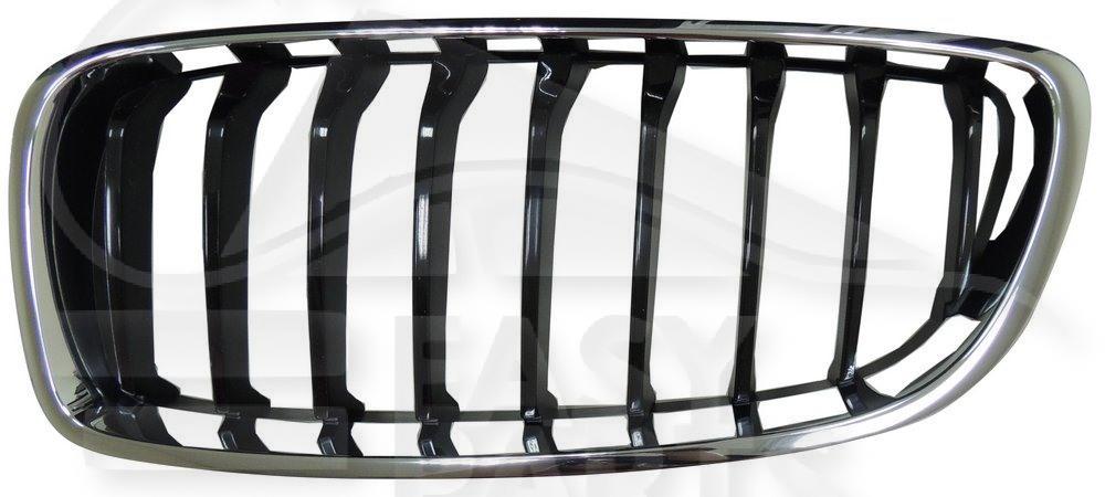GRILLE DE CALANDRE AVG CHROMEE - NOIRE Pour BMW S4 - F32/F33 (F82 ) - M TECH- BM220 06/14→02/17