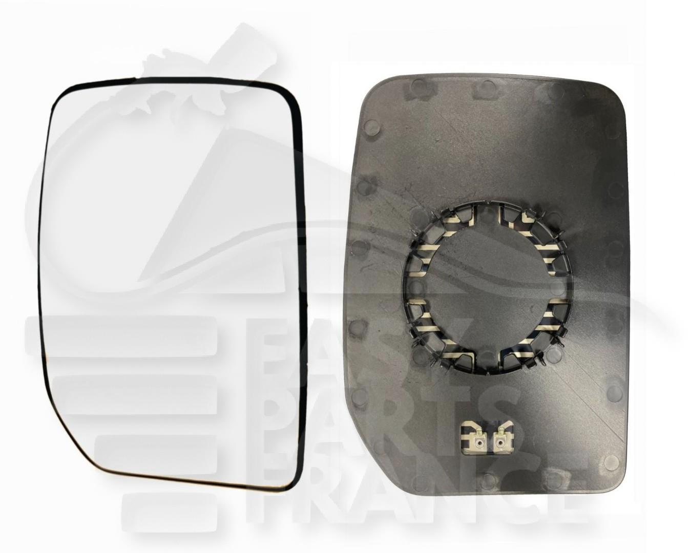 GLACE DE RETRO G CHAUF CONVEX Pour FORD TRANSIT MK6 - FD193 03/00→07/06
